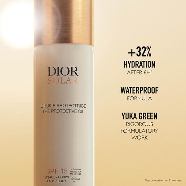Dior Solar The Protective Face and Body Oil SPF 15 | DIOR | Слънцезащитно олио - Слънчев спрей - Средна защита Dior Solar The Protective Face and Body Oil SPF 15 | DIOR | Слънцезащитно олио - Слънчев спрей - Средна защита