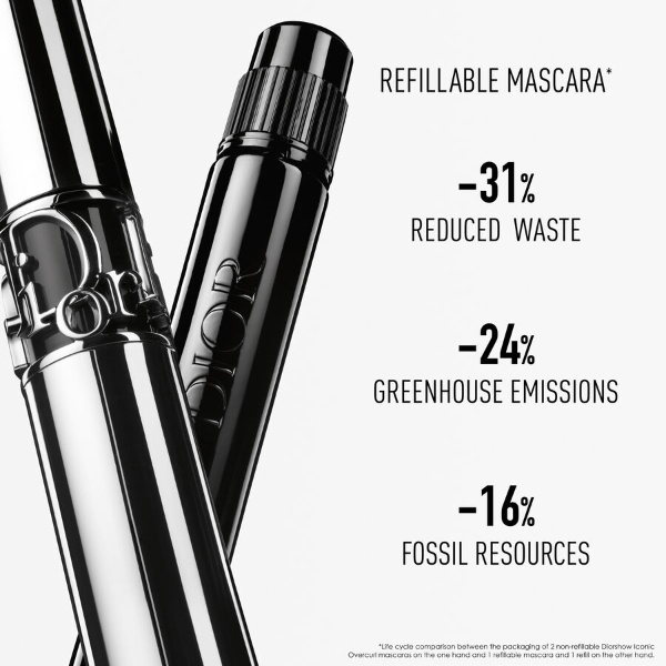 Diorshow Iconic Overcurl Refill | DIOR | Пълнител за спирала - Черен нюанс - Ефект за обем и извивка
