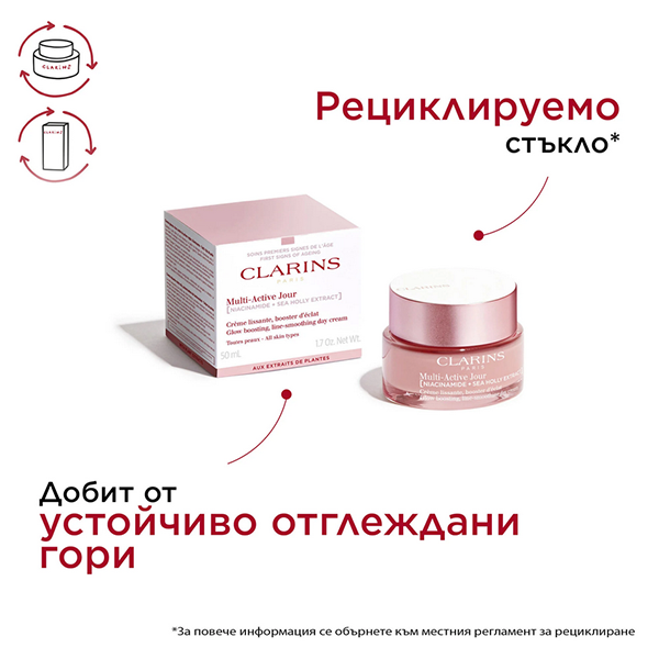 Clarins Multi-Active Day Cream Line Smoothing All Skin Types | Clarins | Изглаждащ линиите дневен крем за всеки тип кожа