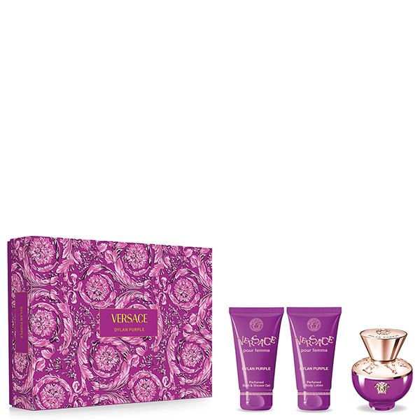 КОМПЛЕКТ VERSACE Dylan Purple eau de parfum Комплект парфюмна вода, лосион за тяло и душ гел - Versace КОМПЛЕКТ VERSACE Dylan Purple eau de parfum Комплект парфюмна вода, лосион за тяло и душ гел - Versace