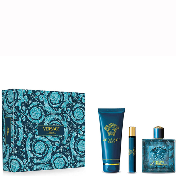 КОМПЛЕКТ VERSACE Eros Eau de toilette Комплект тоалетна вода, душ гел и миниатюра - Versace КОМПЛЕКТ VERSACE Eros Eau de toilette Комплект тоалетна вода, душ гел и миниатюра - Versace