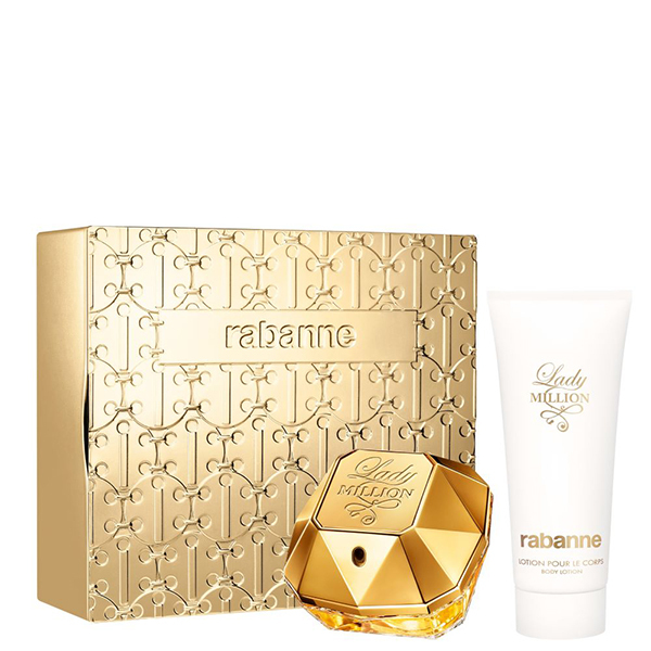 КОМПЛЕКТ LADY MILLION eau de parfum + body lotion Комплект парфюмна вода и лосион за тяло - Rabanne КОМПЛЕКТ LADY MILLION eau de parfum + body lotion Комплект парфюмна вода и лосион за тяло - Rabanne