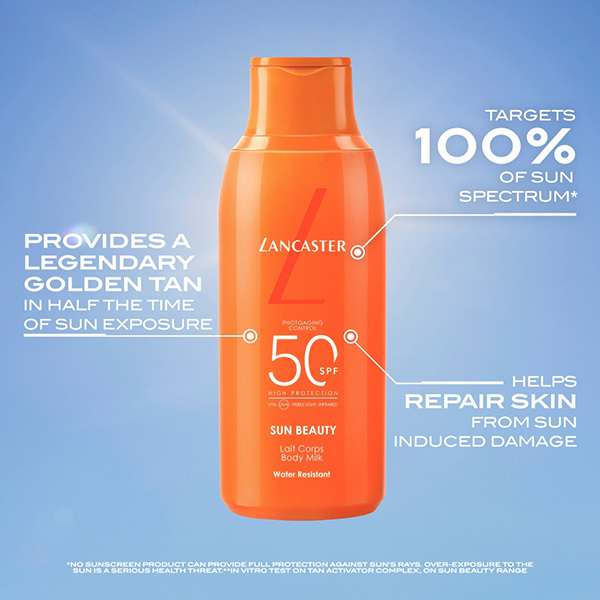 Sun Beauty Body Milk SPF50 | Lancaster | Слънцезащитно мляко за тяло