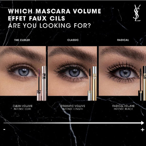 Mascara Volume Effet Faux Cils The Curler | Yves Saint Laurent | Спирала за очи - извиване и обем
