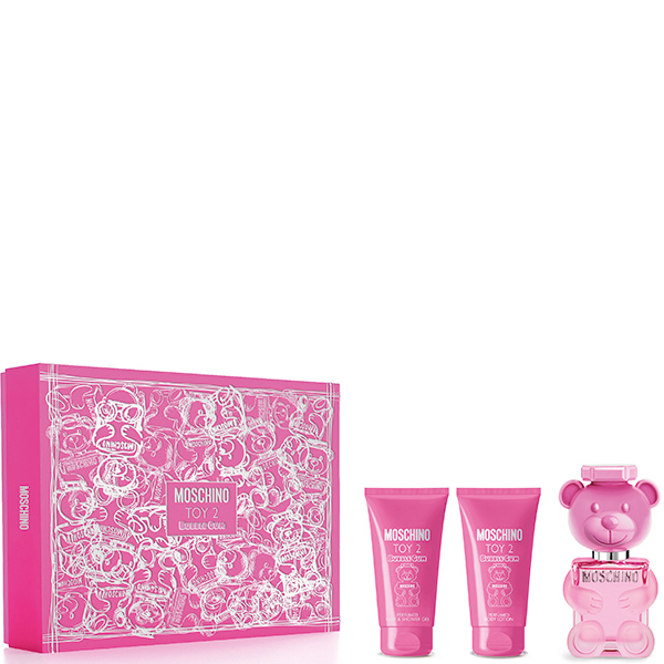 КОМПЛЕКТ MOSCHINO Toy 2 Bubble Gum Eau de Toilette Комплект Тоалента вода, Душ гел и Боди лосион - Moschino КОМПЛЕКТ MOSCHINO Toy 2 Bubble Gum Eau de Toilette Комплект Тоалента вода, Душ гел и Боди лосион - Moschino