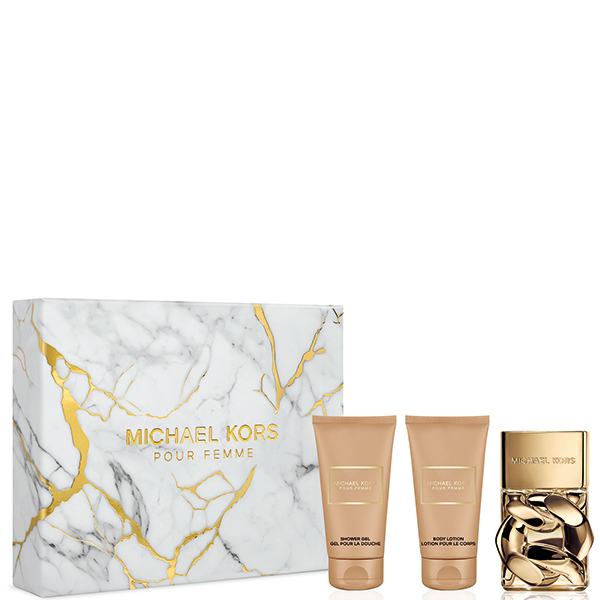 КОМПЛЕКТ MICHAEL KORS Pour Femme Eau de Parfum Комплект Парфюмна вода, Лосион за тяло и душ гел - Michael Kors КОМПЛЕКТ MICHAEL KORS Pour Femme Eau de Parfum Комплект Парфюмна вода, Лосион за тяло и душ гел - Michael Kors