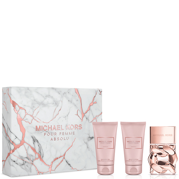 КОМПЛЕКТ MICHAEL KORS Pour Femme Absolu Eau de Parfum Комплект Парфюмна вода, Лосион за тяло и Душ гел - Michael Kors КОМПЛЕКТ MICHAEL KORS Pour Femme Absolu Eau de Parfum Комплект Парфюмна вода, Лосион за тяло и Душ гел - Michael Kors