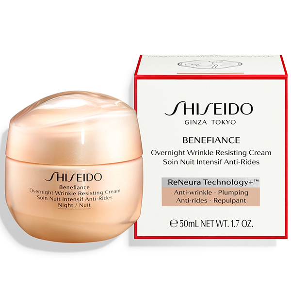 SHISEIDO BENEFIANCE OVERNIGHT WRINKLE RESISTING CREAM | Shiseido | Нощен крем, който таргетира бръчките, причинени от умора и недостиг на сън
