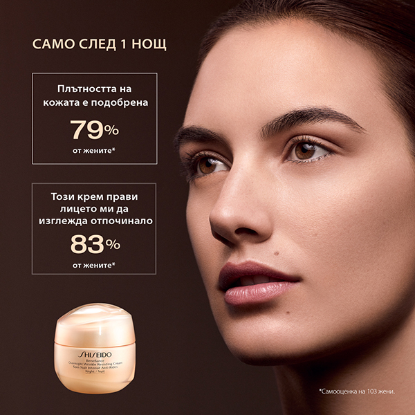 SHISEIDO BENEFIANCE OVERNIGHT WRINKLE RESISTING CREAM | Shiseido | Нощен крем, който таргетира бръчките, причинени от умора и недостиг на сън
